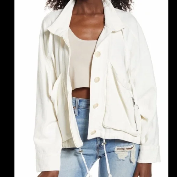 🆕 Blank NYC linen blend utility Jacket - Picture 1 of 8